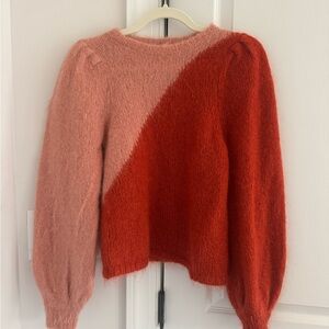 Zara Red and Pink Women's Sweater
